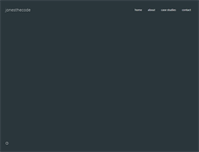 Tablet Screenshot of jonesthecode.com